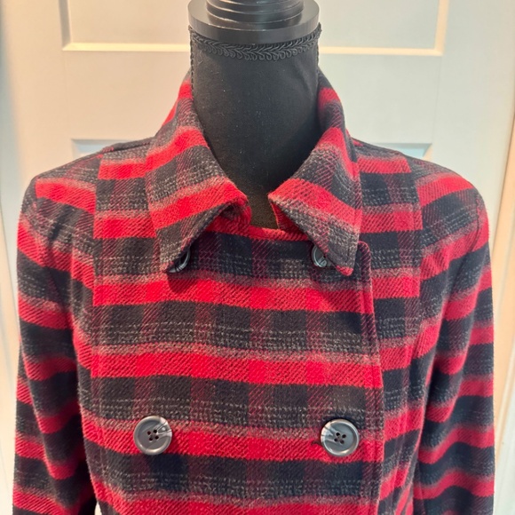 cabi Snow Valley Jacket, #3852, S, EUC, Red/Black Plaid, Flannel - Picture 14 of 14